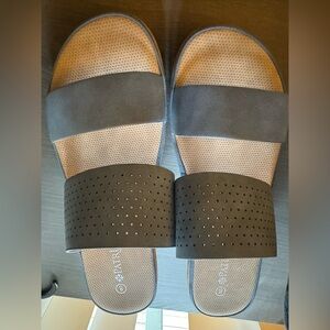 Patrizia Wedge Sandals Slip-On Blue Size 8